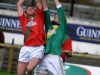 There can only be one winner..........Paul Maher (St. Martins) and Richie Power (Carrickshock) jump together and try to catch the sliotar, in their Vale Oil IHC Final match on Sunday.